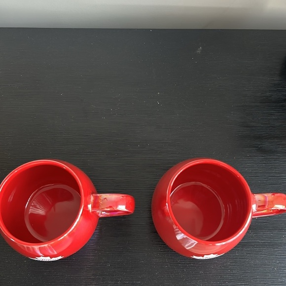TIM HORTONS Red Luster Iridescent Maple Leaf Coffee Tea Mugs, Set of 2 - Picture 12 of 14